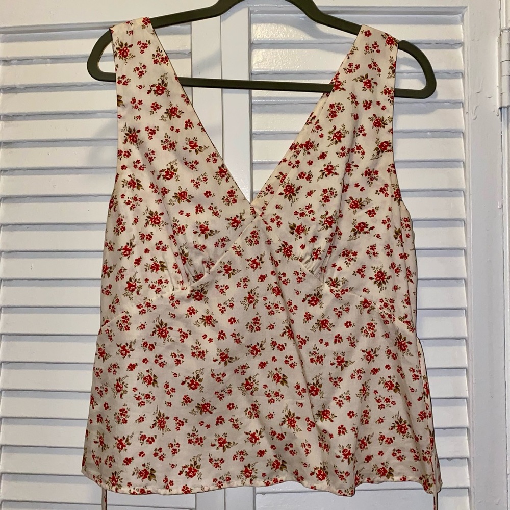 Reformation Floral Blouse